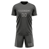 Custom Dark Grey Gray Soccer Jersey