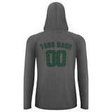 Custom Dark Grey Green UV-Hoodie