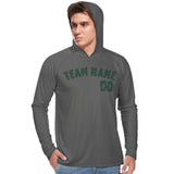 Custom Dark Grey Green UV-Hoodie
