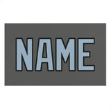 Custom Dark Grey Light Blue Beach Towel