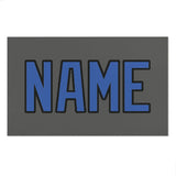 Custom Dark Grey Sky Blue Beach Towel