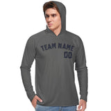 Custom Dark Grey Navy UV-Hoodie