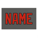 Custom Dark Grey Orange Red Beach Towel