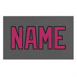 Custom Dark Grey Pink Beach Towel