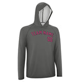 Custom Dark Grey Pink UV-Hoodie