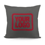 Custom Dark Grey Red Pillowcase