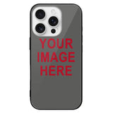 Custom Dark Grey Red Phone Case