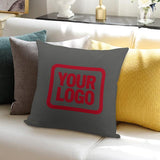 Custom Dark Grey Red Pillowcase