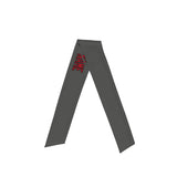 Custom Dark Grey Red Headband