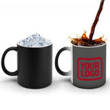 Custom Dark Grey Red Magic Mug