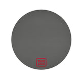 Custom Dark Grey Red Round Table Cloth