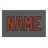 Custom Dark Grey Coral Red Beach Towel