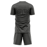 Custom Dark Grey Dark Grey Soccer Jersey