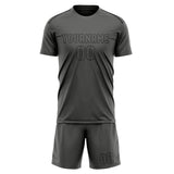 Custom Dark Grey Dark Grey Soccer Jersey