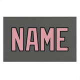 Custom Dark Grey Light Pink Beach Towel