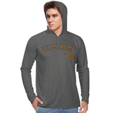 Custom Dark Grey Khaki UV-Hoodie