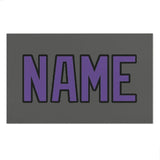 Custom Dark Grey Light Purple Beach Towel