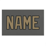 Custom Dark Grey Light Khaki Beach Towel