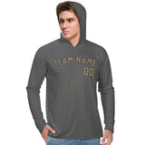 Custom Dark Grey Light Khaki UV-Hoodie