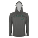 Custom Dark Grey Blue Green UV-Hoodie