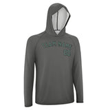 Custom Dark Grey Blue Green UV-Hoodie