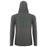Custom Dark Grey Blue Green UV-Hoodie