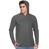 Custom Dark Grey Blue Green UV-Hoodie