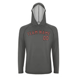 Custom Dark Grey Copper Rose UV-Hoodie
