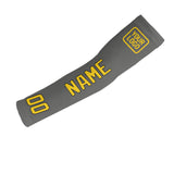 Custom Dark Grey Gold Arm Sleeve