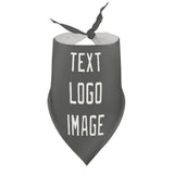 Custom Dark Grey White Pet Scarf