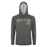Custom Dark Grey Brown UV-Hoodie