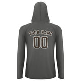 Custom Dark Grey Brown UV-Hoodie