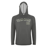 Custom Dark Grey Olive UV-Hoodie