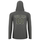 Custom Dark Grey Olive UV-Hoodie