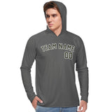 Custom Dark Grey Olive UV-Hoodie