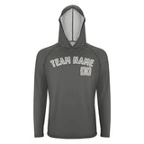 Custom Dark Grey Gray UV-Hoodie