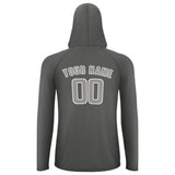 Custom Dark Grey Gray UV-Hoodie