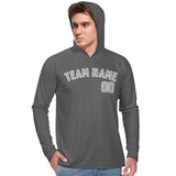 Custom Dark Grey Gray UV-Hoodie