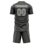 Custom Dark Grey Gray Soccer Jersey