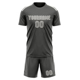 Custom Dark Grey Gray Soccer Jersey