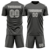 Custom Dark Grey Gray Soccer Jersey