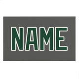 Custom Dark Grey Green Beach Towel