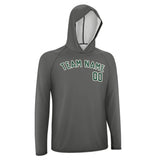 Custom Dark Grey Green UV-Hoodie