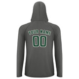 Custom Dark Grey Green UV-Hoodie