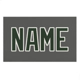 Custom Dark Grey Dark Green Beach Towel