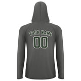 Custom Dark Grey Dark Green UV-Hoodie