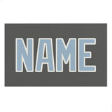 Custom Dark Grey Light Blue Beach Towel