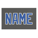 Custom Dark Grey Sky Blue Beach Towel