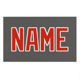 Custom Dark Grey Orange Red Beach Towel