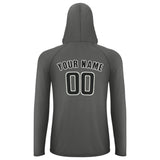 Custom Dark Grey Black UV-Hoodie